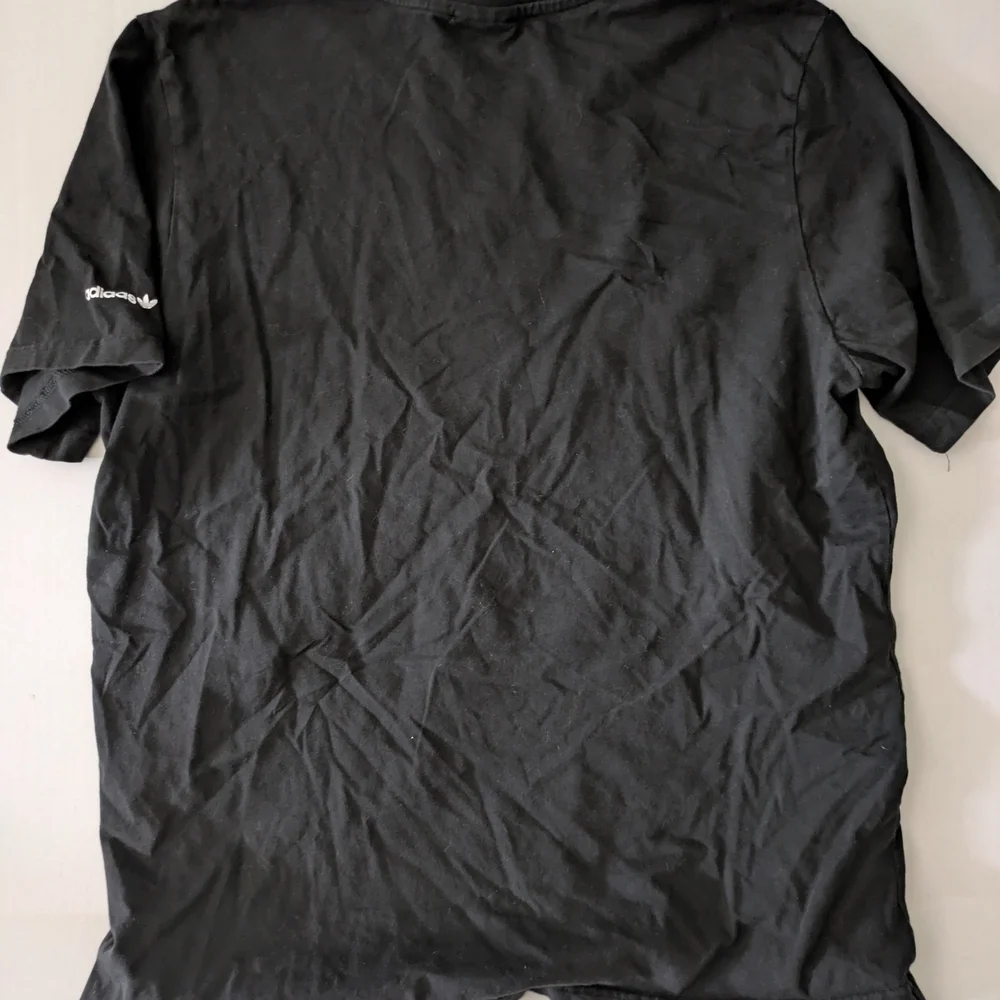 Adidas Black T-Shirt with Multicolor Logo